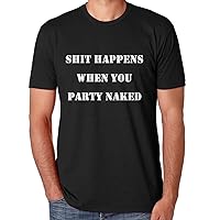 Bad Santa Shit Happens When You Party Naked Men's Shirt