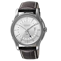 Hamilton H32585551 Jazzmaster Traveller GMT Men's Watch, Brown, Silver