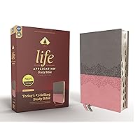 NIV, Life Application Study Bible, Third Edition, Leathersoft, Gray/Pink, Red Letter, Thumb Indexed NIV, Life Application Study Bible, Third Edition, Leathersoft, Gray/Pink, Red Letter, Thumb Indexed Imitation Leather