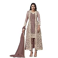 Party wear Embroidered Georgette Net Salwar Kameez Suit Indian Wedding Dress for Womens