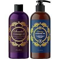 Alluring Massage Oils for Massage Therapy - Maple Holistics Massage Oil Kit with Aromatherapy Lavender Massage Oil Plus Vanilla Massage Oil for Sensual Aromatherapy Made with Pure Essential Oils