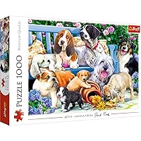 Trefl Dogs in The Garden 1000 Piece Jigsaw Puzzle Red 27