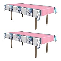 Beistle Soda Shop Stools Tablecovers 2 Piece, 54