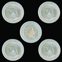 5PCS 2016 1 OZ Australia Kangaroo Pattern Commemorative Elizabeth II Collection Silver Coins