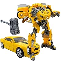 Deformation Action Figure Toys, 5 Inch Deformed Car Robot Toy, Movie Fans Anime Collection Bee Deformation Car Model for Kids Boys and Girls