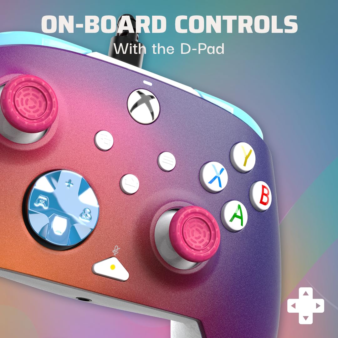 PDP Gaming REMATCH Advanced Wired Controller for Xbox Series X|S/Xbox One/PC, Customizable, App Supported - Australian Opal (Amazon Exclusive)