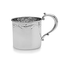 Floral Sterling Heavy Baby Cup