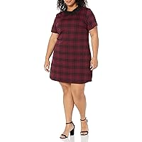 City Chic Women's Plus Size Dress Check in