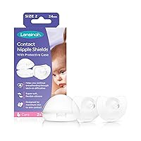 Contact Nipple Shields for Breastfeeding, 2 Nipple Shields (24mm) and Case