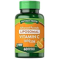 Nature's Truth Liposomal Vitamin C | 1650mg | 60 Softgels | Non-GMO & Gluten Free Supplement