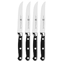 ZWILLING Professional S 4-Piece Razor-Sharp German Steak Knife Set, Made in Company-Owned German Factory with Special Formula Steel perfected for almost 300 Years, Dishwasher Safe
