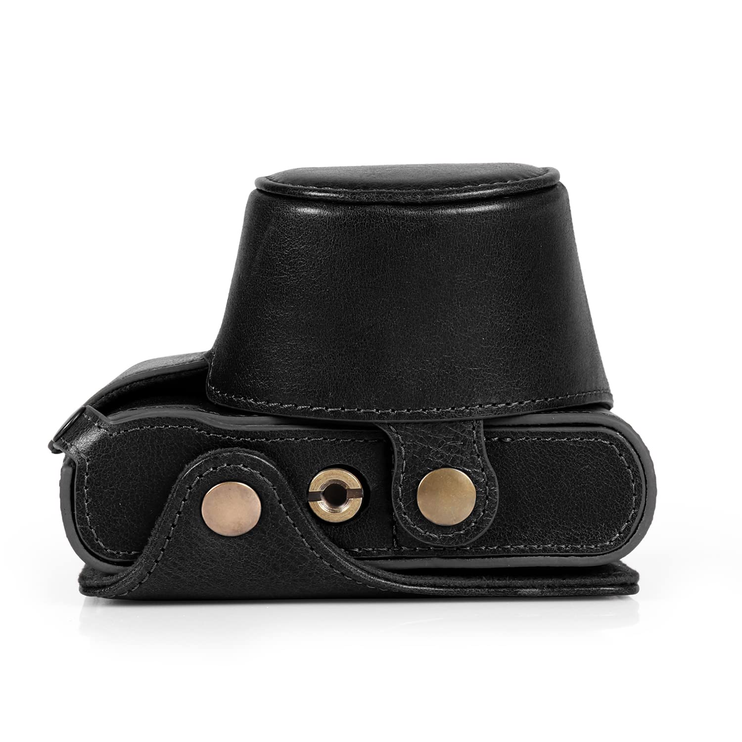 Mega Gear MG1605 Ever Ready Genuine Leather Camera Case Compatible with Leica D-Lux 7 - Black