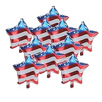 BinaryABC Fourth of July Balloons,4th of July Balloons,American Flag Balloon, Patriotic Party Balloon, Independence Day Labor Day Decoration,10pcs (18inch) (style 2)