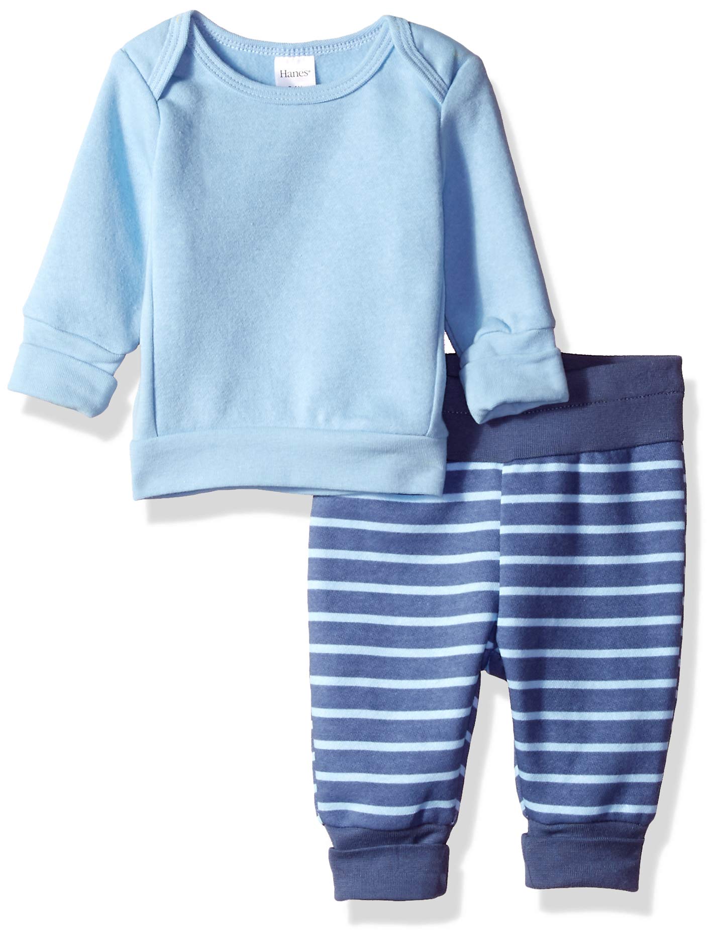 Hanes Ultimate Baby Flexy Adjustable Fit Jogger with Sweatshirt Set