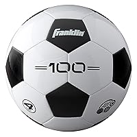 Franklin Sports Soccer Balls - Youth + Adult Soccer Balls - Size 3, 4 + 5 Soccer Balls - Single + Bulk Packs - Black + White