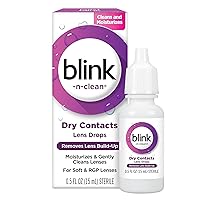 blink-n-clean Lens Drops for Soft & RGP Lenses, 0.5 Fluid Ounces (Pack of 1)
