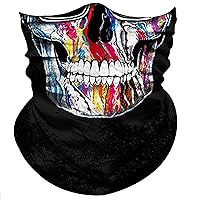 Obacle Skull Face Mask for Dust Wind Sun Protection Men Women Motorcycle Riding