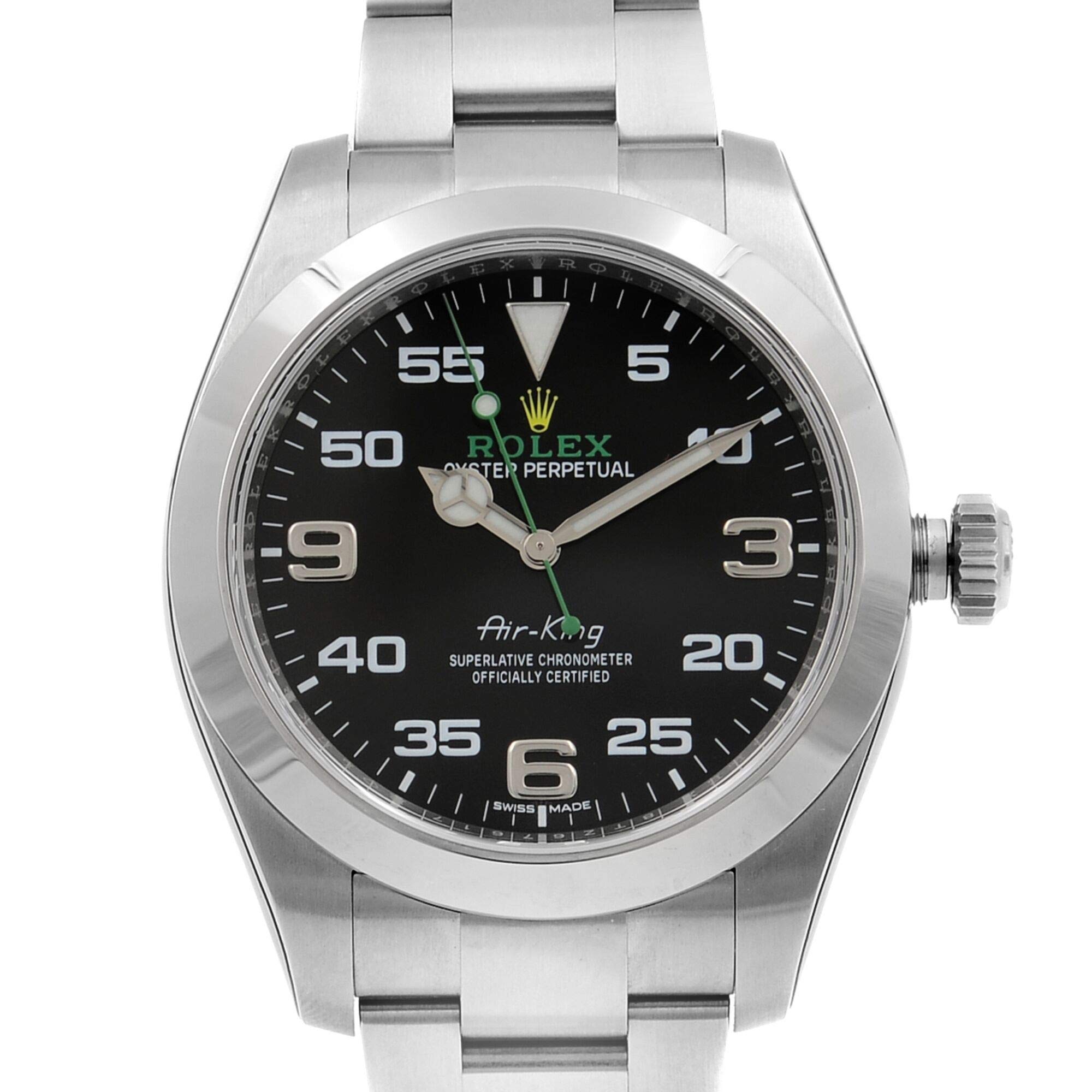 Rolex Air King Black Dial Stainless Steel Mens Watch 116900BKAO