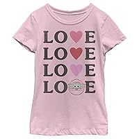 Girl's Star Wars The Child Love Hearts T-Shirt