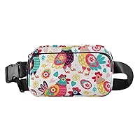 Chickens Eggs Fanny Packs for Women Men Belt Bag with Adjustable Strap Fashion Waist Packs Crossbody Bag Waist Pouch Casual Bag Bum Bags for Travel Workout