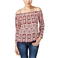 Womens Printed Pullover Blouse