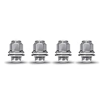 White Knight 5306 Chrome M12x1.25 OEM Factory Style Mag Lug Nut with Washer, (Pack of 4)