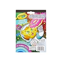 Crayola Sticker Activity & Coloring Pad, Cosmic Cats, 25 Cat Coloring Pages & 4 Sticker Sheets, Gift for Kids