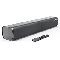 BESTISAN Sound bar, 21-Inch Wired &Wireless Stereo Soundbar for TV, Bluetooth 5.0, Three Equalizer Modes Sound Bars, Treble/Bass Adjustable, Wall Mountable, HDMI ARC/Aux/Optical/Coaxial Connection