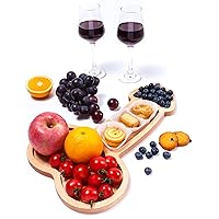 Funny Aperitif Board, Large Solid Wood Cheese Board and charcuterie Platter, Unique Serving Tray for Crackers Steak Fruit Meat and Wine, Ideal Bachelor Party and Wedding Gift (15.7 inch)
