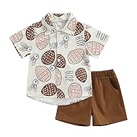 Toddler Baby Boys Summer Cotton Linen Outfit Solid Color Button Down Shirt Pocket Tops and Shorts Clothes Set