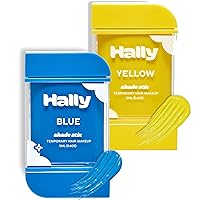 HALLY Shade Stix | Blue & Yellow Bundle | Temporary Hair Color for Kids | Ditch Messy Hair Spray Paint, Chalk, Wax & Gel | One-Day, Wash-Out Hair Dye | Washable & Safe | Hair Makeup for Boys & Girls
