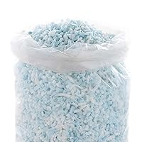 Linenspa Shredded Memory Foam - Craft Foam - Replacement Fill for Pillows, Bean Bags, Chairs, Dog Beds, Stuffed Animals, and Crafts, 5 Lbs Blue