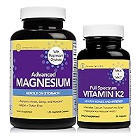 InnovixLabs Vitamin K2 & Magnesium Bundle Full Spectrum Vitamin K2 with MK-7 and MK-4 (90 softgels) Advanced Magnesium (150 Capsules). Supports Healthy Bones & Arteries. *