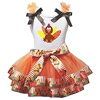 Petitebella Rainbow Turkey Tails Petal Skirt Outfit Nb-8y