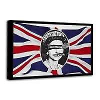 CLASSIC SEX PISTOLS GOD Save The QUEEN Canvas Art Poster And Wall Art Picture Print Modern Family Bedroom Decor Posters 08x12inch(20x30cm)