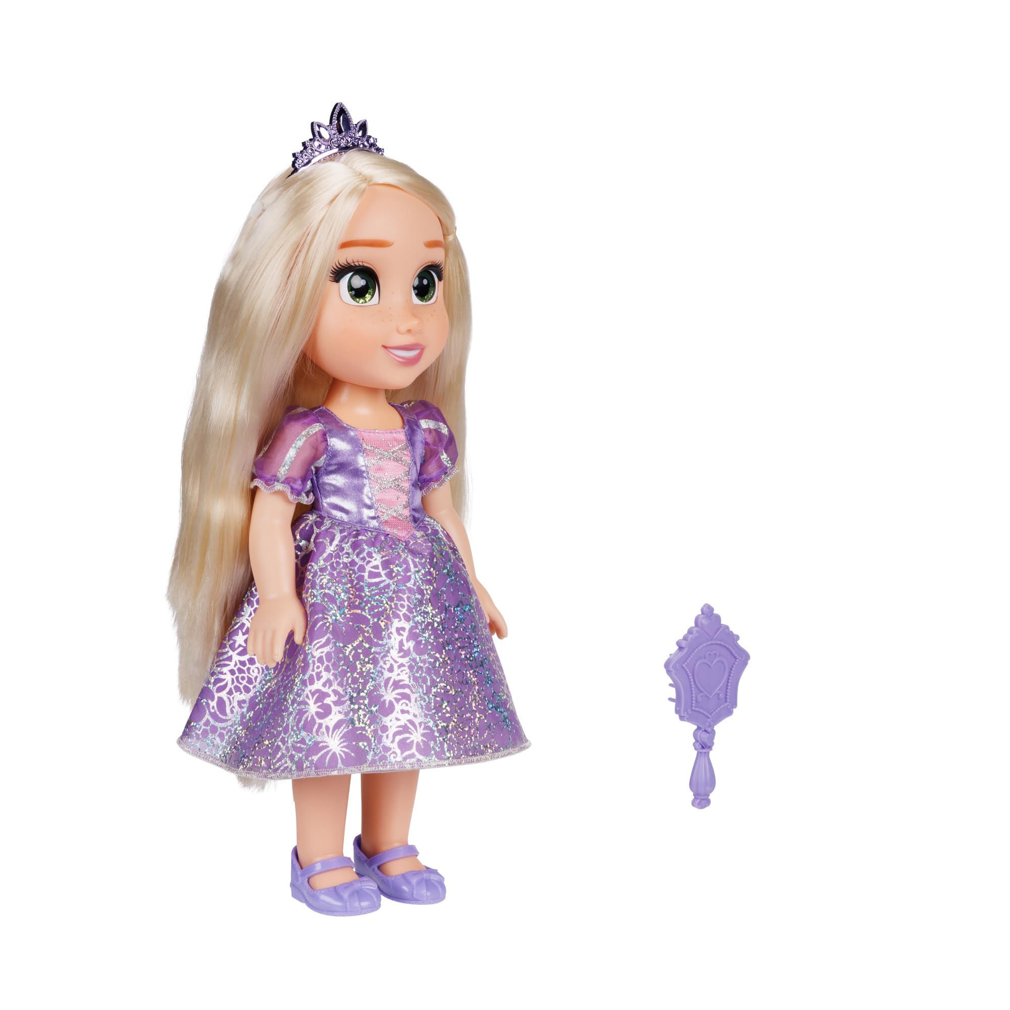 Disney Princess D100 My Friend Rapunzel Doll 14 inch Tall Includes Removable Outfit, Tiara, Shoes & Brush