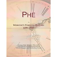 Phe: Webster's Timeline History, 1499 - 2007