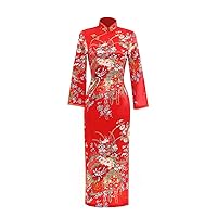 Chinese Traditional Dress Long Cheongsam Long Sleeve Cheap Qipao