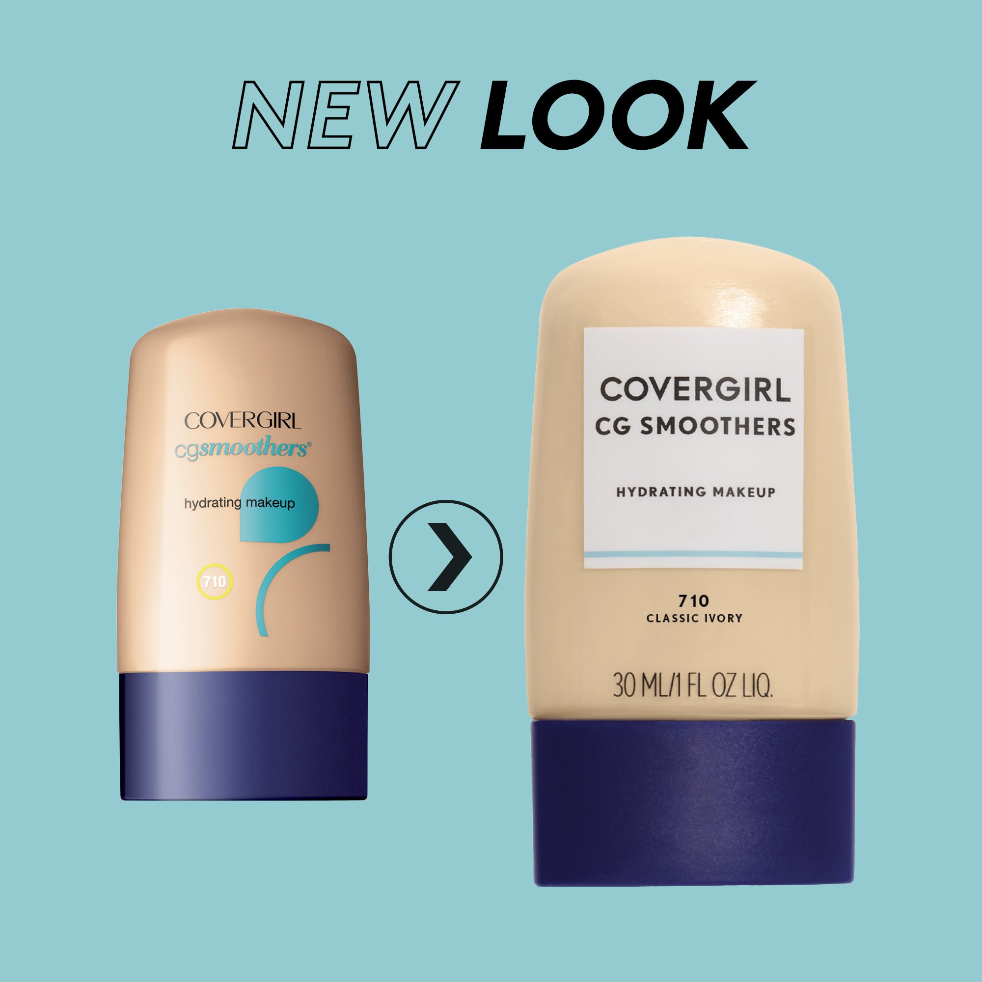 COVERGIRL Smoothers Hydrating Makeup Foundation, Natural Beige (packaging may vary), 1 Fl Oz (Pack of 1)