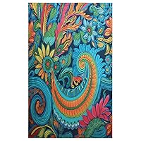 Retro Paisley Tribe Print Kitchen Towels and Dishcloths Sets of 4 Summer Cocina Decorative Hand Towel Absorbent Dish Rags for Washing Dishes Drying Washcloths for Home Bar & Tea