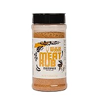 Memphis BBQ Meat Rub - 11 ounce - Regionally Inspired Seasoning for Meat, Pork, Poultry or Seafood