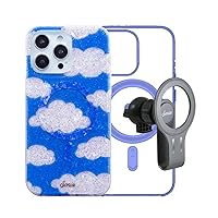 Sonix Case + MagLink Car Mount for MagSafe iPhone 14 Pro Max | Glitter Day Dream Clouds