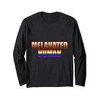 Melanated Human Black History Month BLM Melanin LGBT-Q Pride Long Sleeve T-Shirt