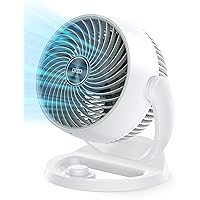 Dreo Fan for Bedroom, 12 Inches, 70ft Powerful Airflow, 28db Quiet Table Air Circulator Fans for Whole Room, 120° Adjustable Tilt, 3 Speeds, Desktop Fan for Home, Office, Kitchen