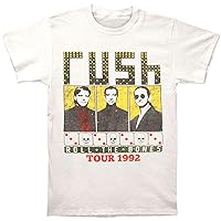Rush Men's Roll The Bones 1992 Tour Slim Fit T-Shirt White | Officially Licensed Merchandise