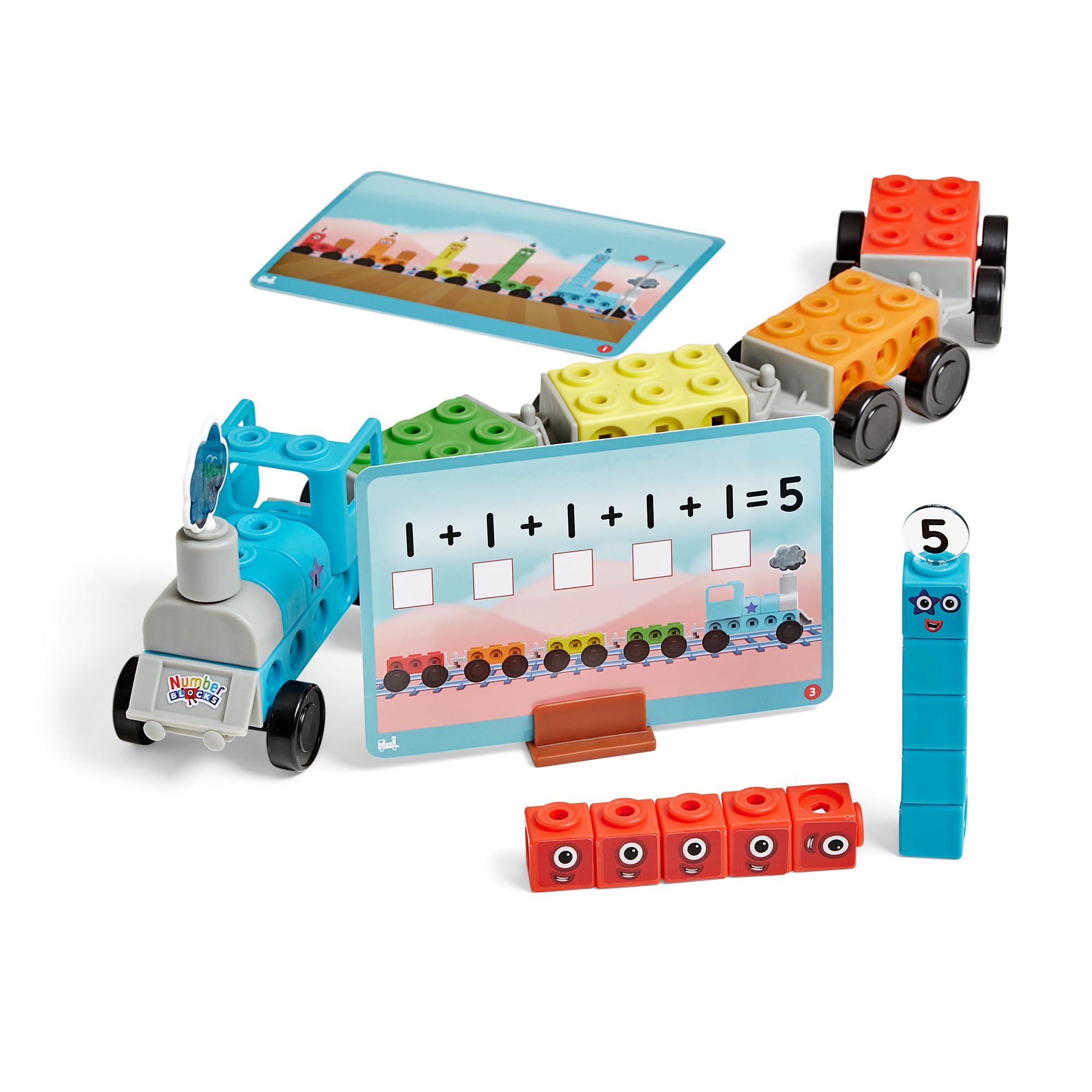 hand2mind Numberblocks Express Train MathLink Cubes Activity Set, Train Toy, Preschool Learning Activities, Counting Blocks for Math, Number Learning Toys, Kids Building Toys, Kids Educational Toys