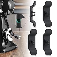 Cable Organizer for Appliances, Black - Kitchen Appliance Cable Organizer Stick On Cable Holder for Appliances, Useful Home Appliances, Kitchen Accessories for New Home