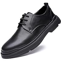 Men's Vegan Leather Oxfords Brogue Wingtips Lace Up Pointed Toe Shoe Anti Skid Business