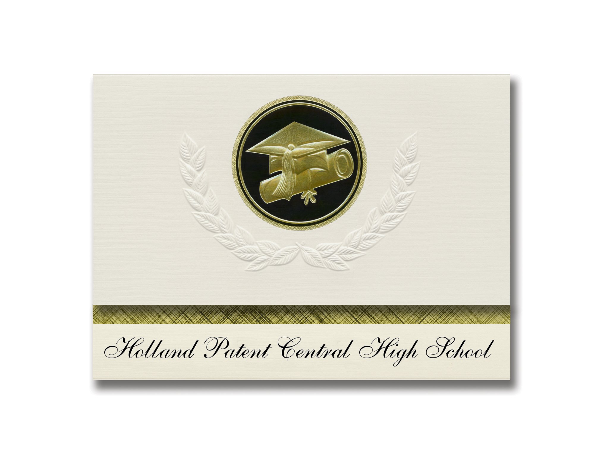 Signature Announcements Holland Patent Central High School (Holland Patent, NY) Graduation Announcements, Presidential Elite Pack 25 Cap & Diploma ...