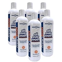 Fresh Body All Over Wash for Hair, Face & Body - Shampoo and Body Wash for Men & Women, Citrus Vanilla Grove Shower Gel, 10.8oz (6 Pack) Made without Alcohol, Sulfates, Dyes or Parabens
